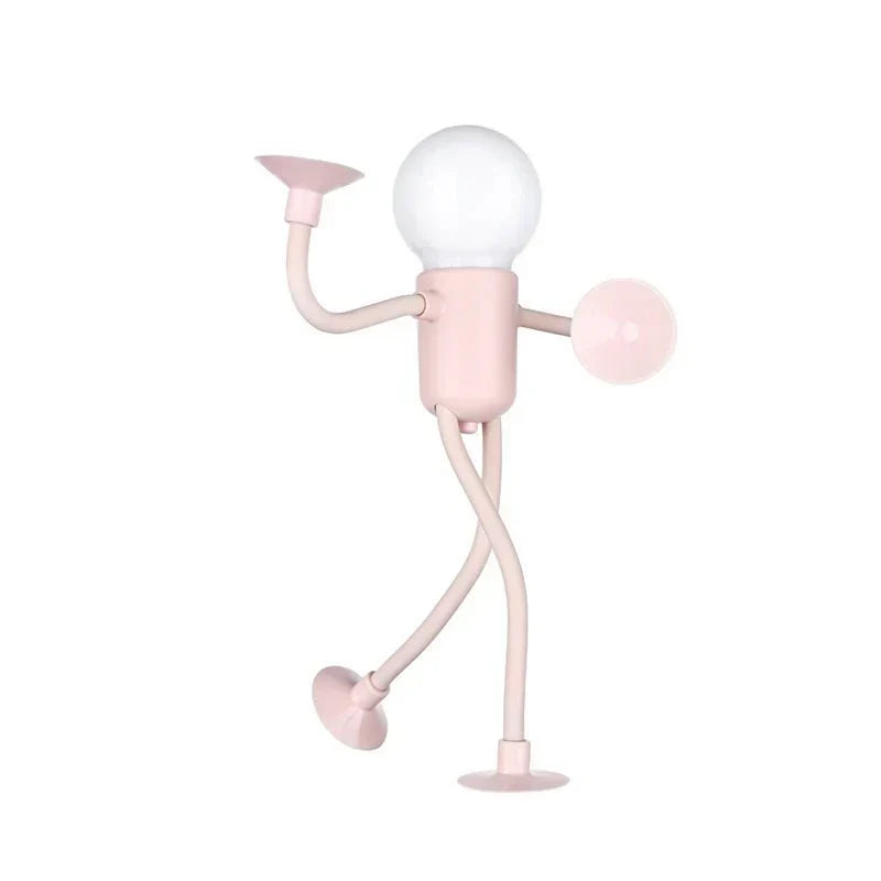 LED Leuchte mit Saugnapf-Armen | Flexibel Verstellbar, Kabellos & Wiederaufladbar | Für Laptop, Regal und Bett
