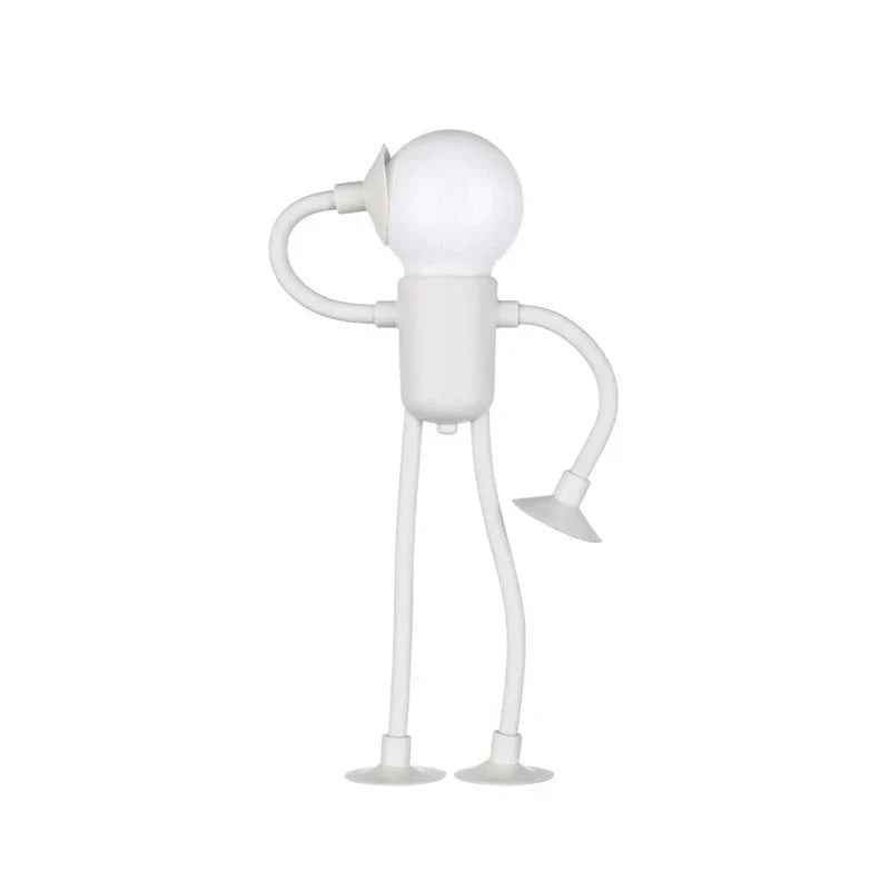 LED Leuchte mit Saugnapf-Armen | Flexibel Verstellbar, Kabellos & Wiederaufladbar | Für Laptop, Regal und Bett