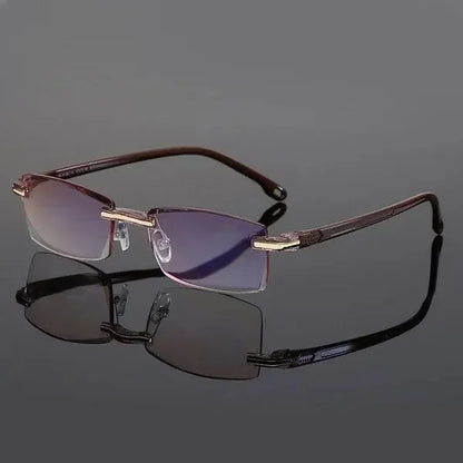 Lesebrille Multifokal Randlos | Anti-Blaulicht | Nah- und Fernsicht | Sightora