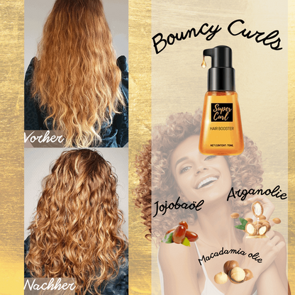 Locken-Serum für lockiges Haar | Mit Argan-, Jojoba- und Macadamiaöl | Definierte Locken, weniger Frizz und mehr Glanz