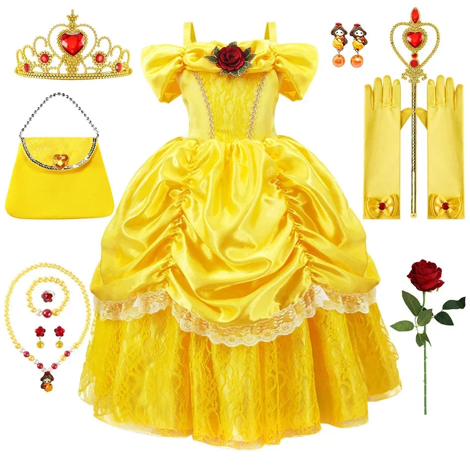 Luna Prinzessinnenkleid für Kinder | Elegantes Cosplay-Outfit | Komplettes Set | RoyalPlay