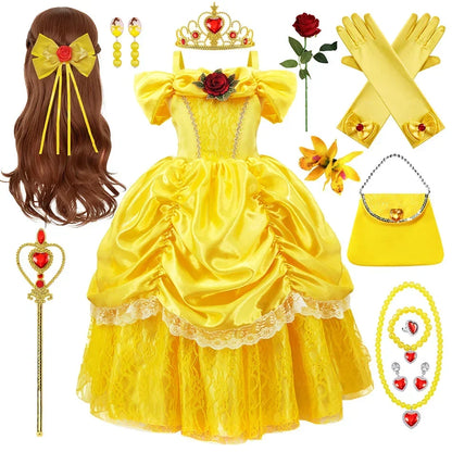 Luna Prinzessinnenkleid für Kinder | Elegantes Cosplay-Outfit | Komplettes Set | RoyalPlay