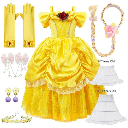 Luna Prinzessinnenkleid für Kinder | Elegantes Cosplay-Outfit | Komplettes Set | RoyalPlay