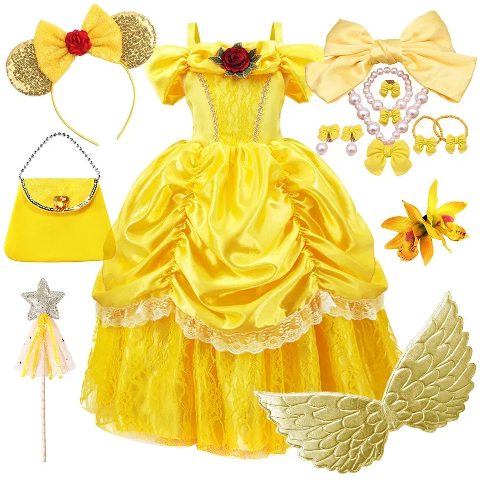 Luna Prinzessinnenkleid für Kinder | Elegantes Cosplay-Outfit | Komplettes Set | RoyalPlay