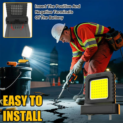 NightTorch Arbeitsflutlicht | Akku-Kompatibel | COB LED | Heimwerker & Outdoor