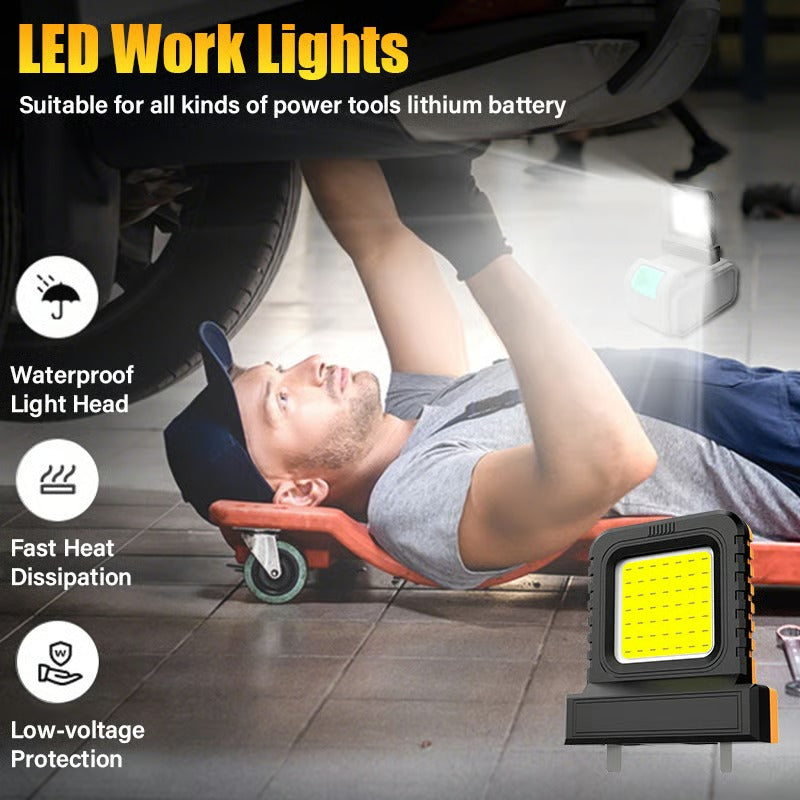 NightTorch Arbeitsflutlicht | Akku-Kompatibel | COB LED | Heimwerker & Outdoor
