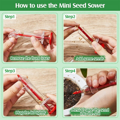 Pflanzen Saatinjektor | Präzise Aussaat | Ergonomisch für Beet & Hochbeet | SeedShot