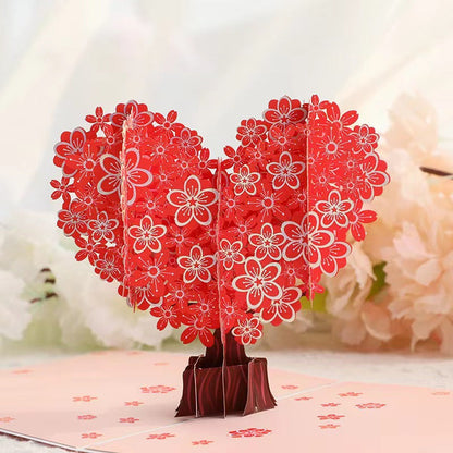 BloomLux Handgemachte 3D‑Blumen-Grußkarte | 1+2 GRATIS