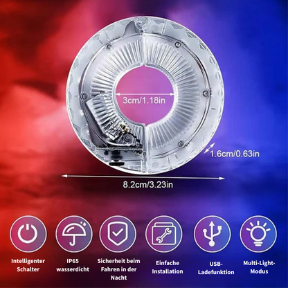 GlowWheel – Bewegungs-Fahrradlicht | 1+1 GRATIS