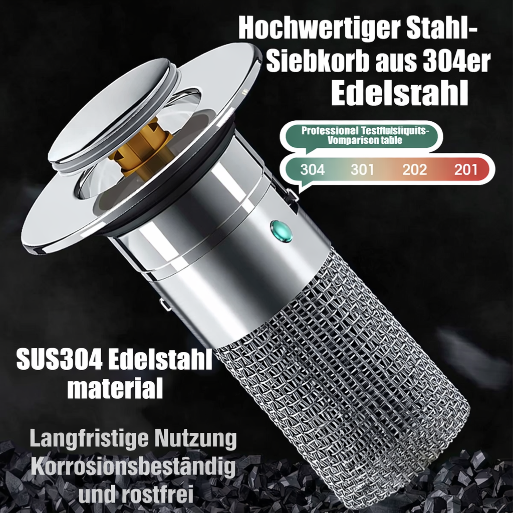 Spülbecken drainageverschluss | Verstopfungsfreier Edelstahlfilter | FilterPro
