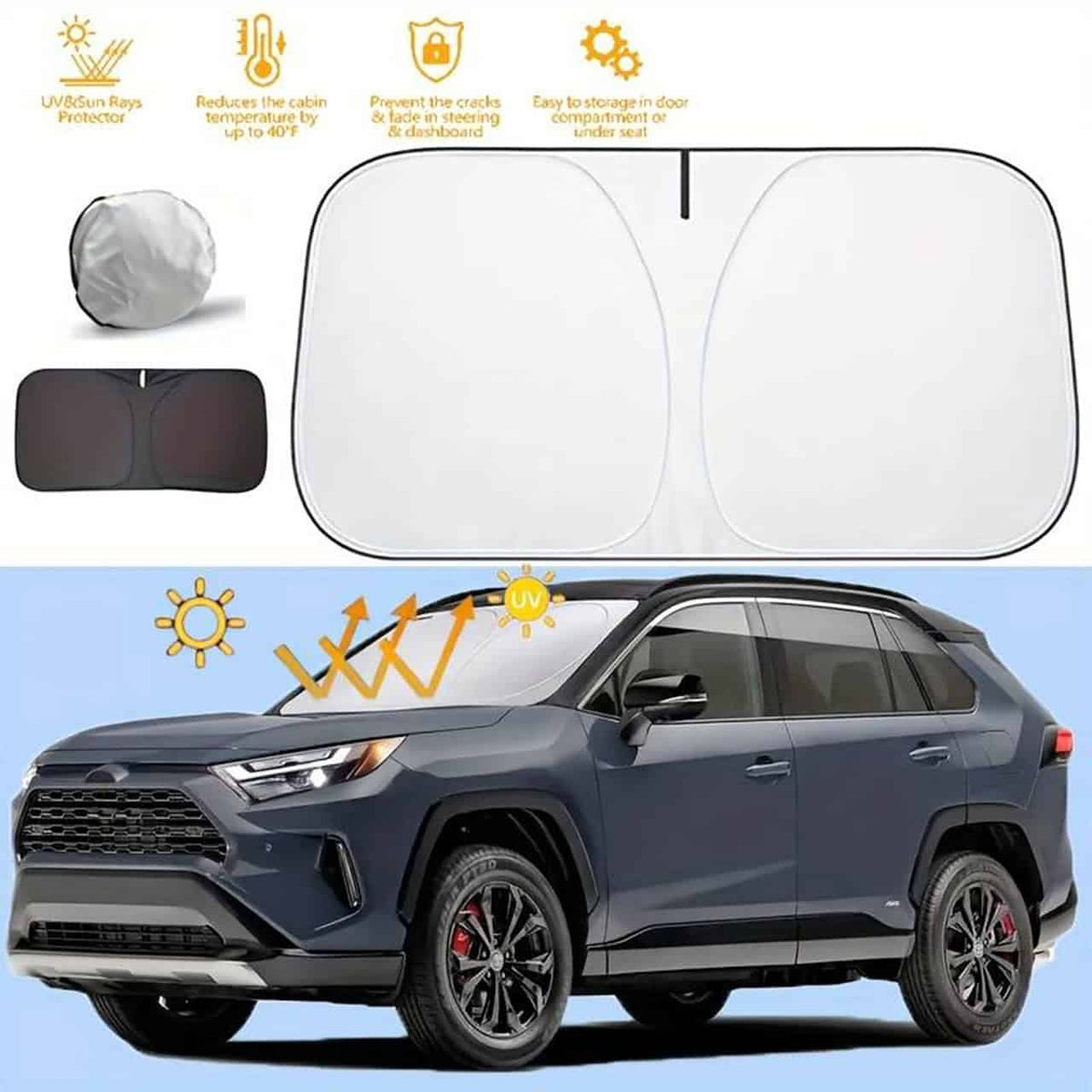 SunVisor™ Ausziehbarer Auto-Sonnenschutz Für Windschutzscheiben | 1+1 GRATIS