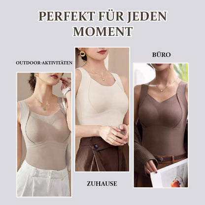 Thermisches Tanktop mit BH | Formend & Nahtlos | Warm & Bequem | TankTop