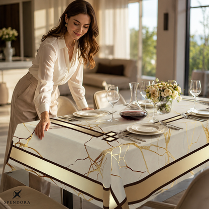 LumaMarble — Elegante Marmortischdecke | 1+1 GRATIS