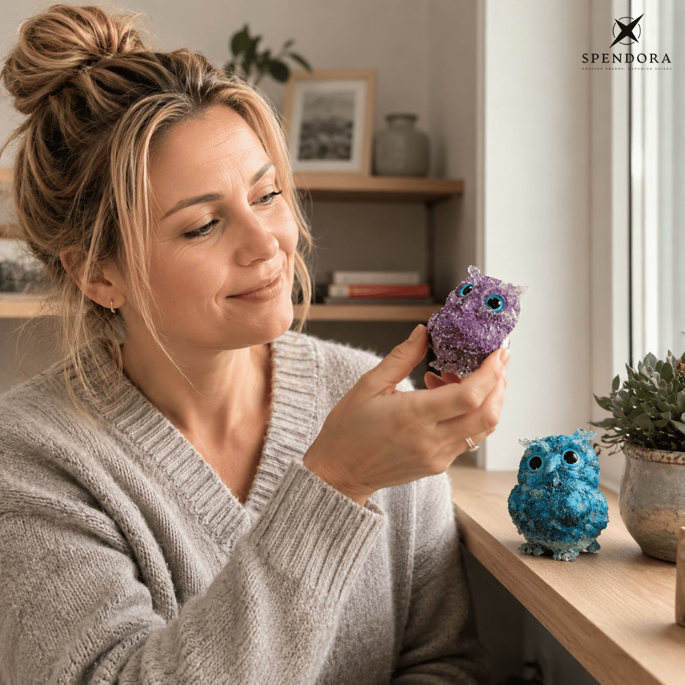 CharmOwl — Verspielte Eulenfigur Dekoration | 1+1 GRATIS