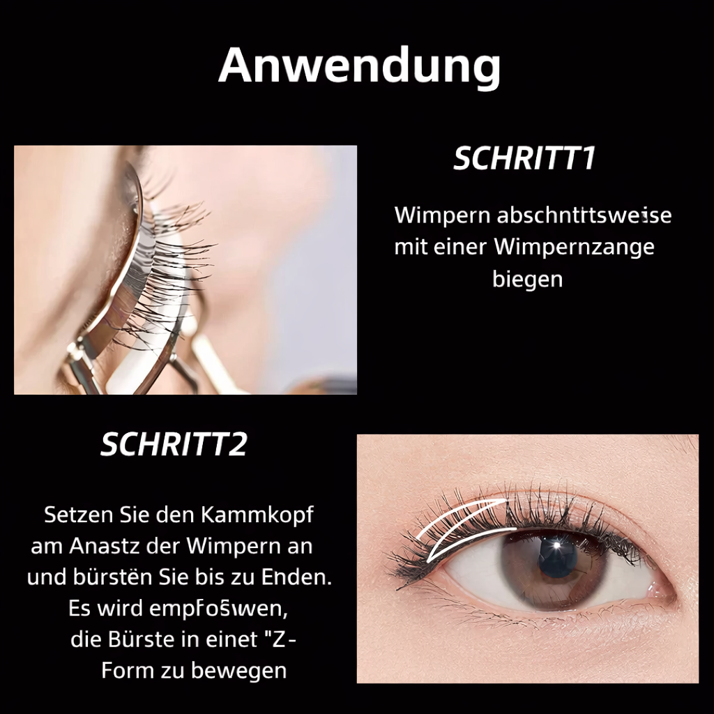 Wasserfeste Mascara | Länge Volumen | Wischfest Klumpenfrei | LashÉlan