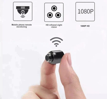 WiFi Sicherheitskamera Mini 2er Set | 1080p Full HD, Nachtsicht bis 10 m | Bewegungsmelder, Magnethalterung, ohne Router