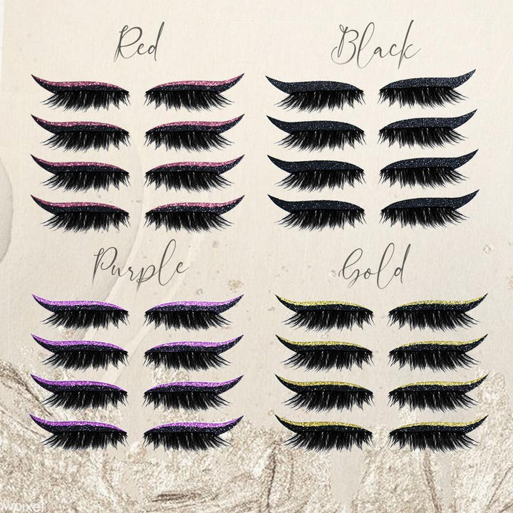 Wiederverwendbare Glitter Eyeliner Wimpernaufkleber | 1+1 GRATIS