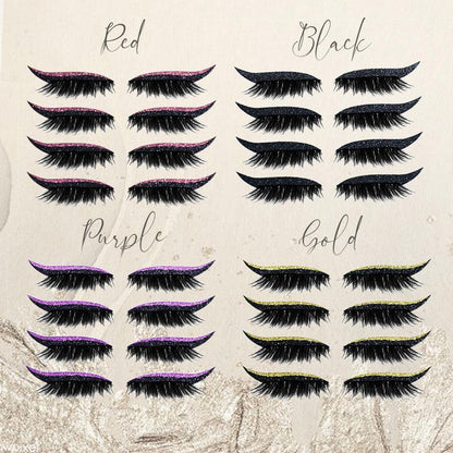 Wiederverwendbare Glitter Eyeliner Wimpernaufkleber | 1+1 GRATIS