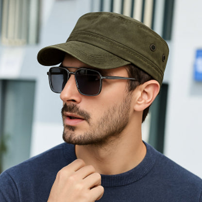 Hunter — Militärische Flat Cap | 1+1 GRATIS