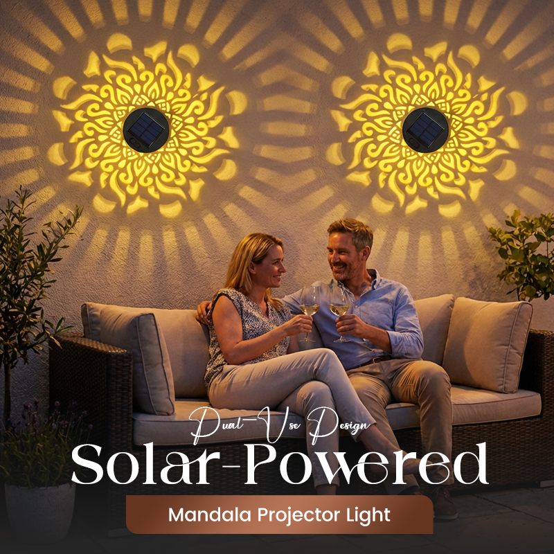 LumaHalo — Mandala Solarleuchte Außen | 1+1 GRATIS