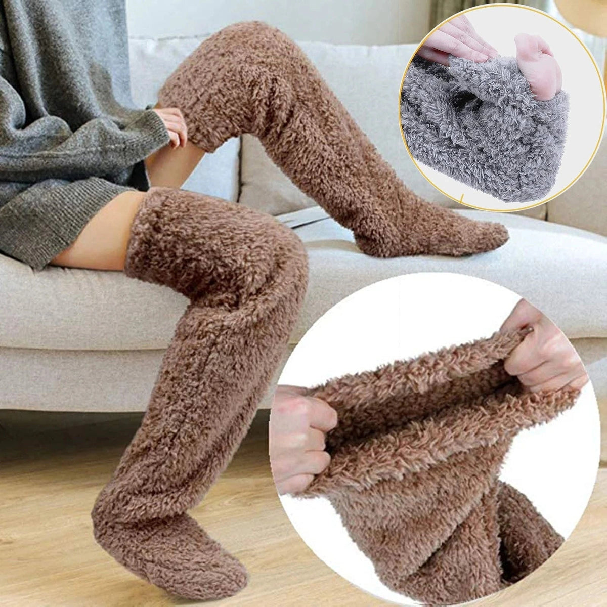 FeatherHug - Gänsedaunen-Kniesocken | 1+1 GRATIS