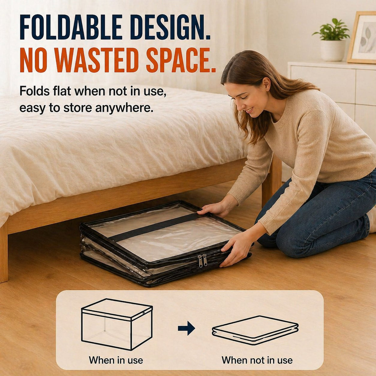 ClearNest — Transparente Aufbewahrungstaschen | 1+1 GRATIS