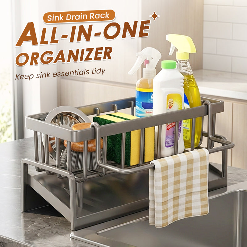 FlowNest — Spülbecken-Abtropfschale-Organizer | 1+1 GRATIS