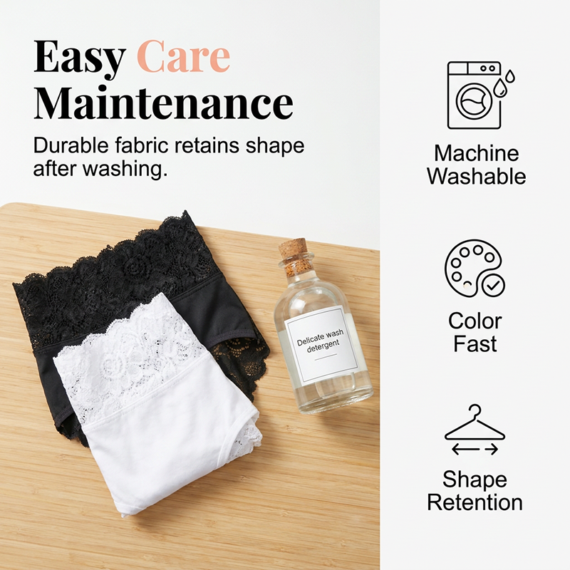 Aura — Weiche Atmungsaktive Spitzenslips | 1+1 GRATIS