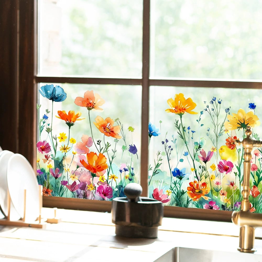BloomView™ Farbenfroher Fensteraufkleber | 1+1 GRATIS