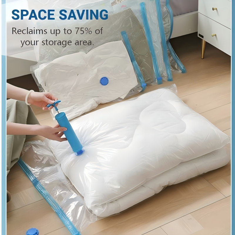 CompactGuard – Vakuum-Aufbewahrungsbeutel mit Pumpe | 1+2 GRATIS