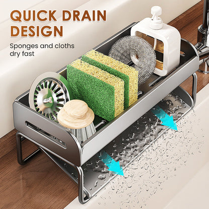 FlowNest — Spülbecken-Abtropfschale-Organizer | 1+1 GRATIS