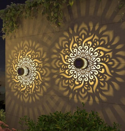 LumaHalo — Mandala Solarleuchte Außen | 1+1 GRATIS