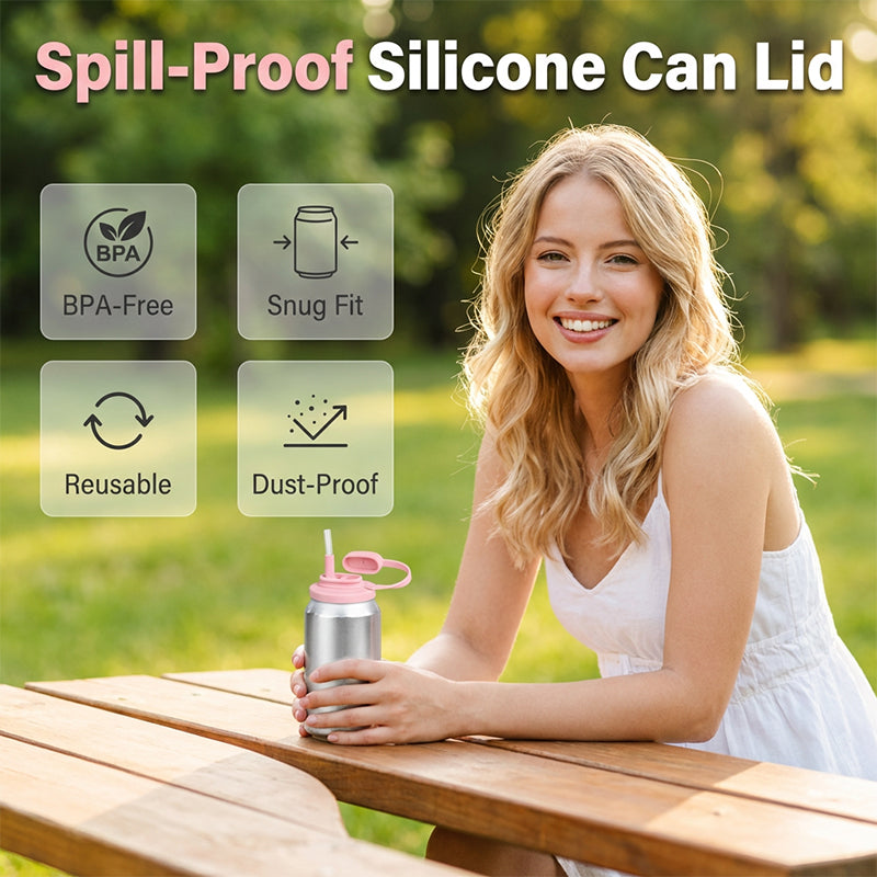 SipSafe — Auslaufsicherer Silikondeckel mit Strohhalm | 1+1 GRATIS