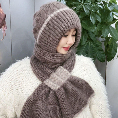 Mia – Damen-Wintermütze mit Schal und winddichtem Ohrenschutz | 1+1 GRATIS