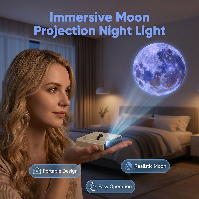 LunaLume — Magischer Mondprojektor | 1+1 GRATIS