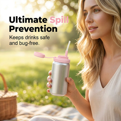 SipSafe — Auslaufsicherer Silikondeckel mit Strohhalm | 1+1 GRATIS