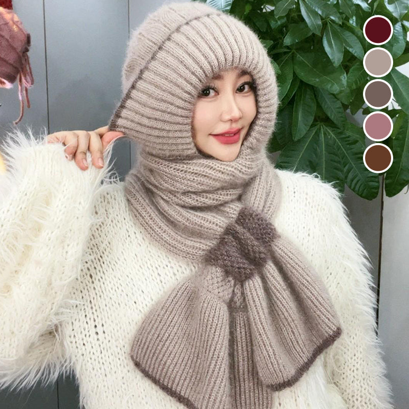 Mia – Damen-Wintermütze mit Schal und winddichtem Ohrenschutz | 1+1 GRATIS