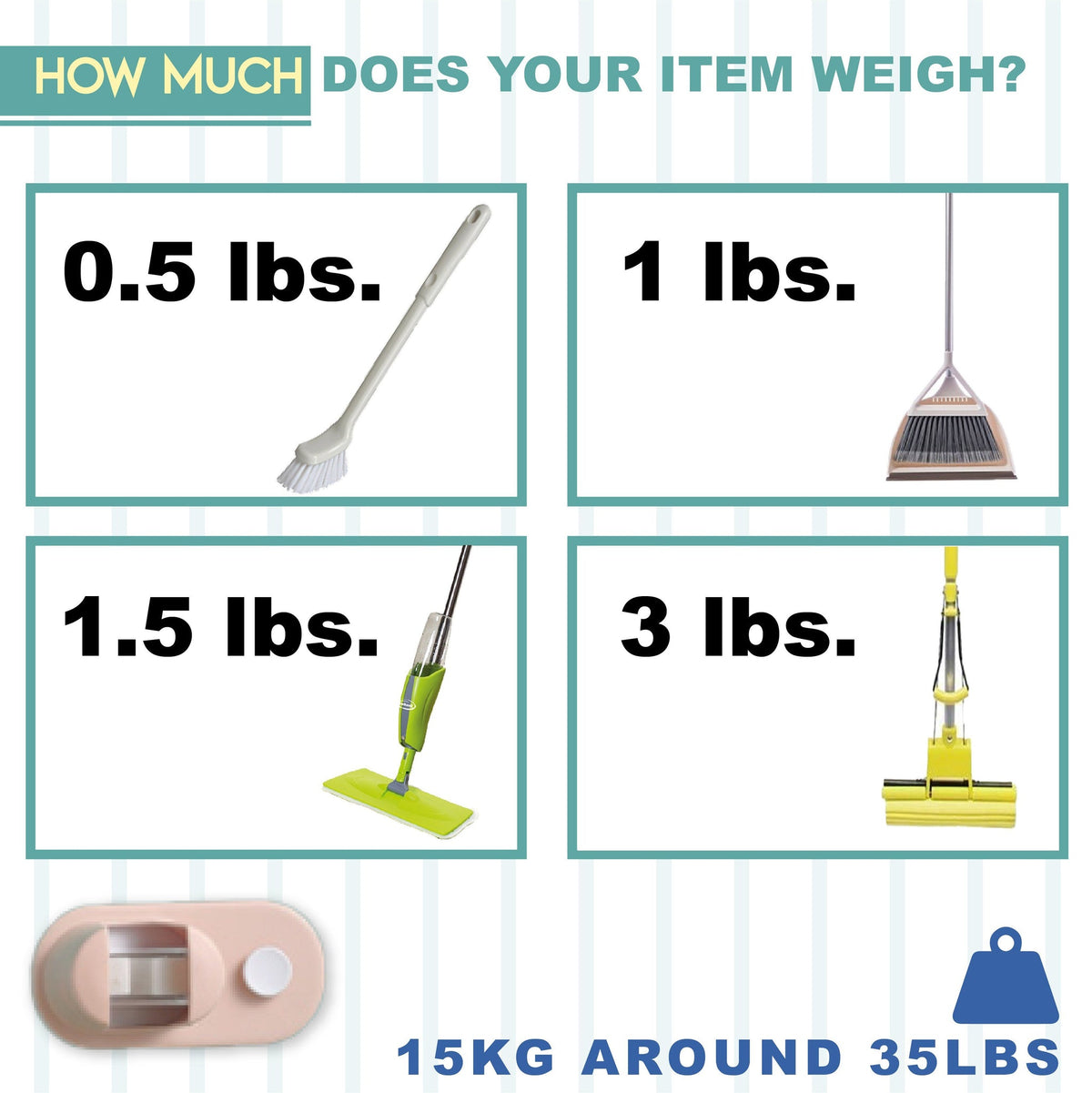 TidyGrip – Wandhalterung für Besen & Reinigungsgeräte | 1+2 GRATIS