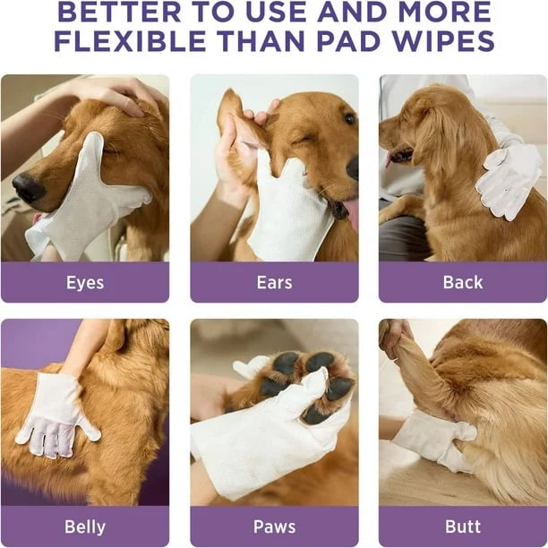 PawsFresh™ – Desodorierende Handtücher für Hunde | 6er-Pack | 1+1 GRATIS