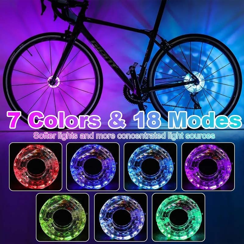 GlowWheel – Bewegungs-Fahrradlicht | 1+1 GRATIS