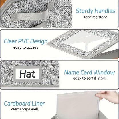 CapVault — Stapelbare transparente Hutboxen | 1+1 GRATIS