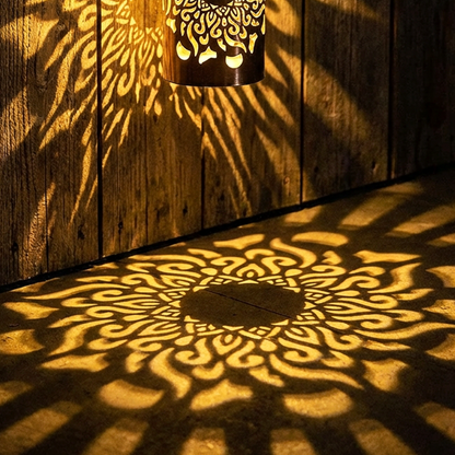 LumaHalo — Mandala Solarleuchte Außen | 1+1 GRATIS