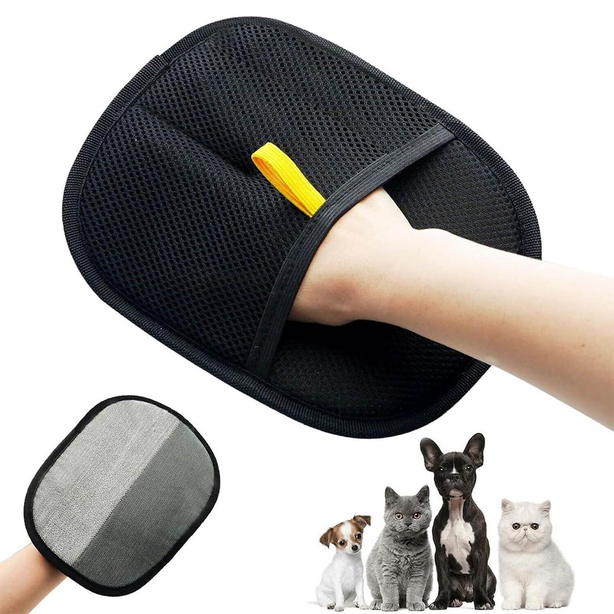 GroomyGlove – Antistatischer Handschuh zur Tierhaarentfernung | 1+2 GRATIS