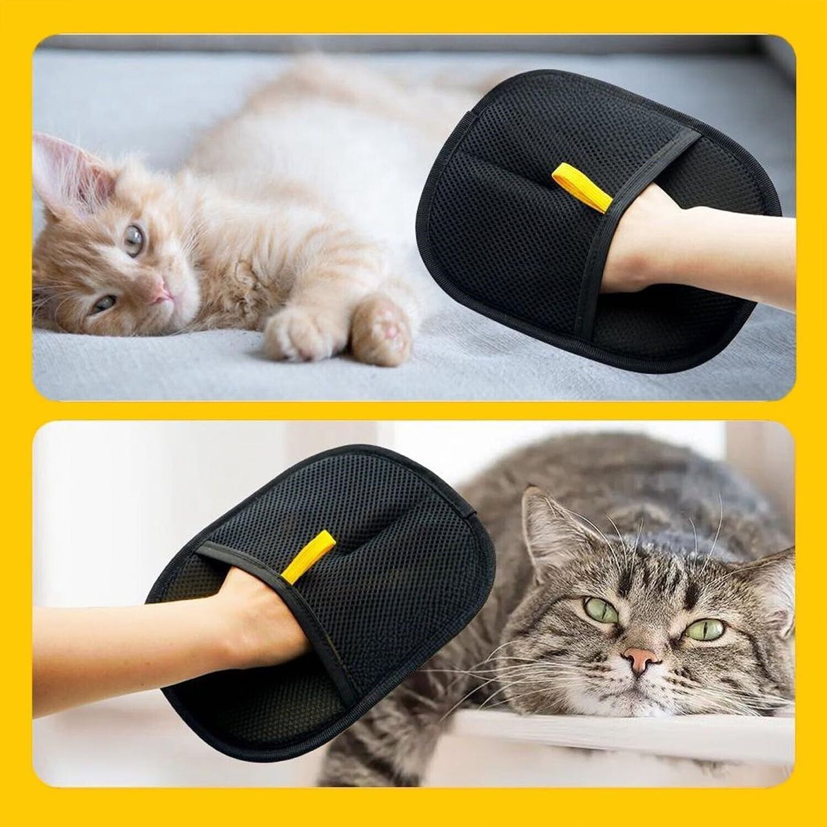 GroomyGlove – Antistatischer Handschuh zur Tierhaarentfernung | 1+2 GRATIS