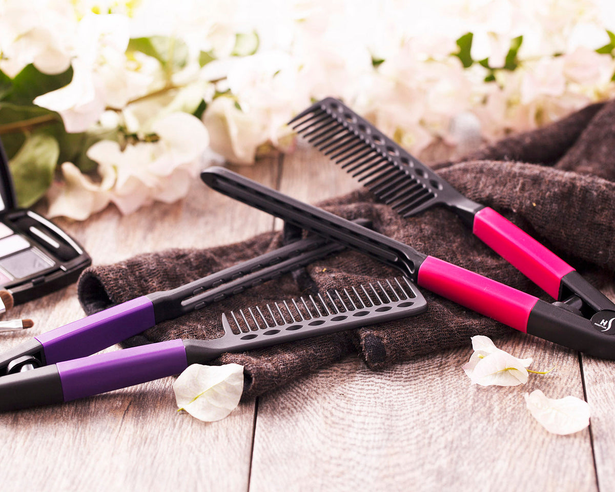 SilkGlide V-Comb – Glattes Haar wie vom Profi | 1+1 GRATIS