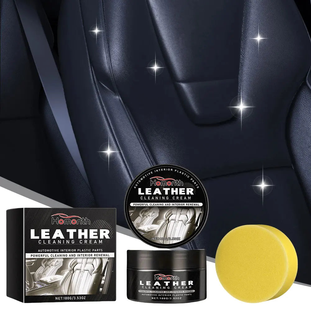 Ledercreme für Autositze, Möbel & Leder | Entfernt Kratzer & Flecken in Sekunden | Frischt Farbe und Glanz auf