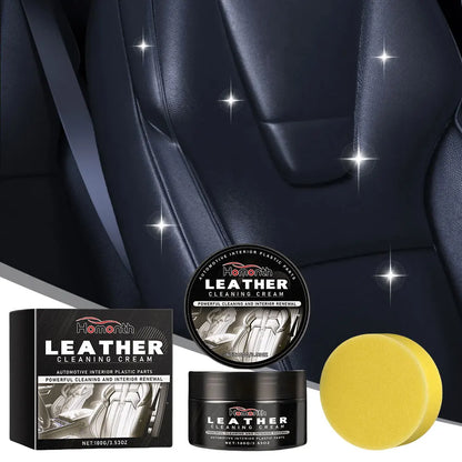 Ledercreme für Autositze, Möbel & Leder | Entfernt Kratzer & Flecken in Sekunden | Frischt Farbe und Glanz auf