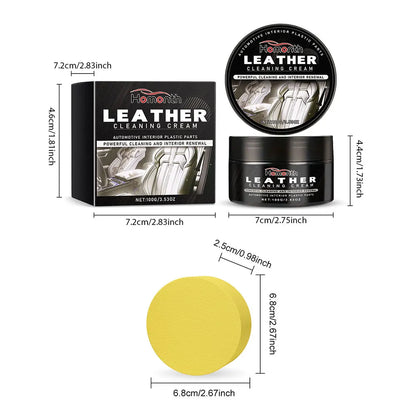 Ledercreme für Autositze, Möbel & Leder | Entfernt Kratzer & Flecken in Sekunden | Frischt Farbe und Glanz auf