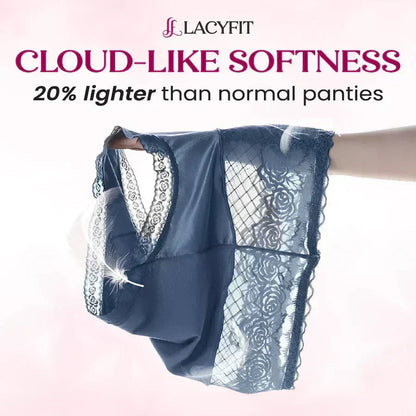 LaceComfort – Damen Spitzen-Slips mit Hohem Bund | 1+1 GRATIS