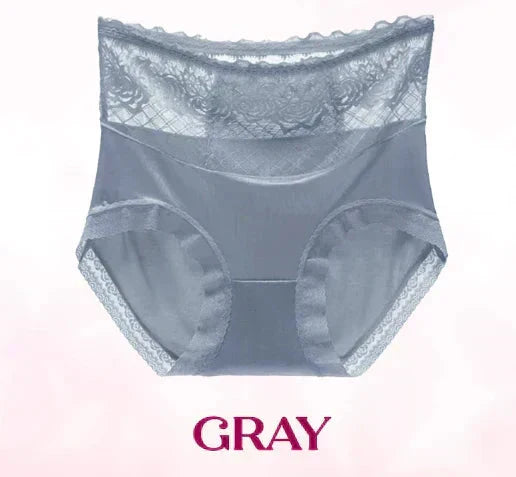 LaceComfort – Damen Spitzen-Slips mit Hohem Bund | 1+1 GRATIS